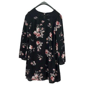 Isabel Maternity Size Large Black Floral Maternity Dress